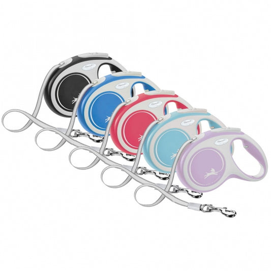 FLEXI Retractable Leash New COMFORT Strap - 8m, up to 50kg