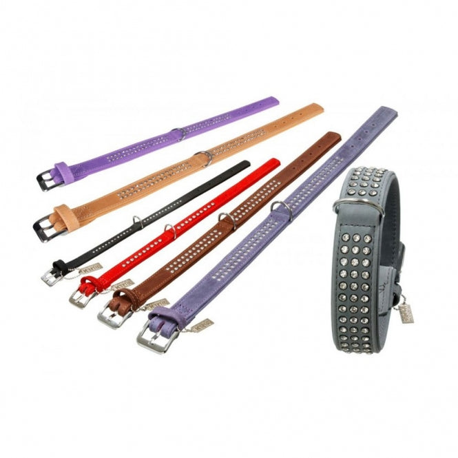 Karlie Buffalo Rhinestone Necklace - Violet