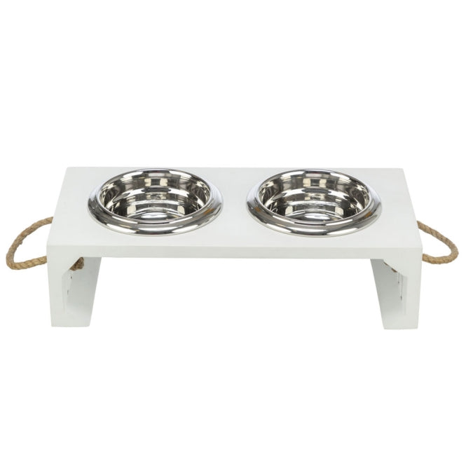 Trixie BE NORDIC Bowl Set, MDF/Stainless Steel