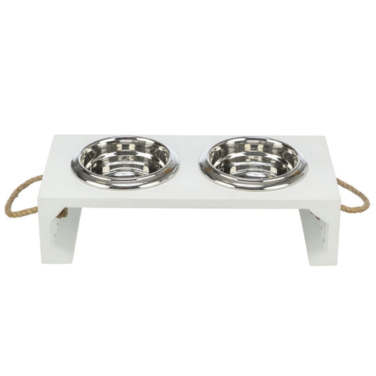 Trixie BE NORDIC Bowl Set, MDF/Stainless Steel