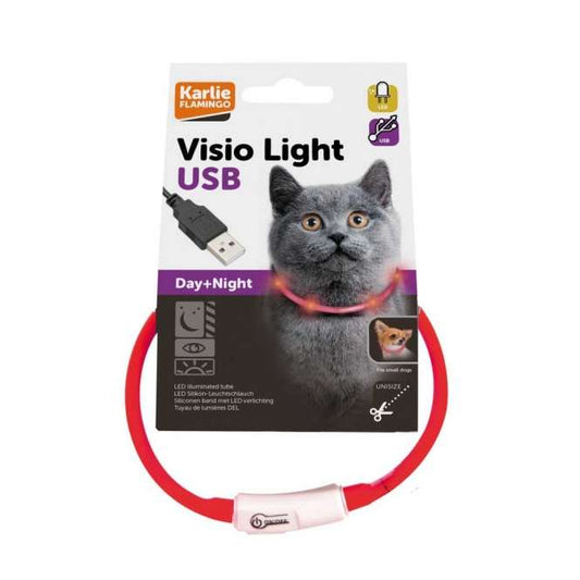 Karlie Visio Light Cat LED Tube with USB - Red