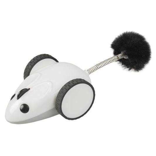 Duvoplus Cat Toy Race 'n chase Mouse - white
