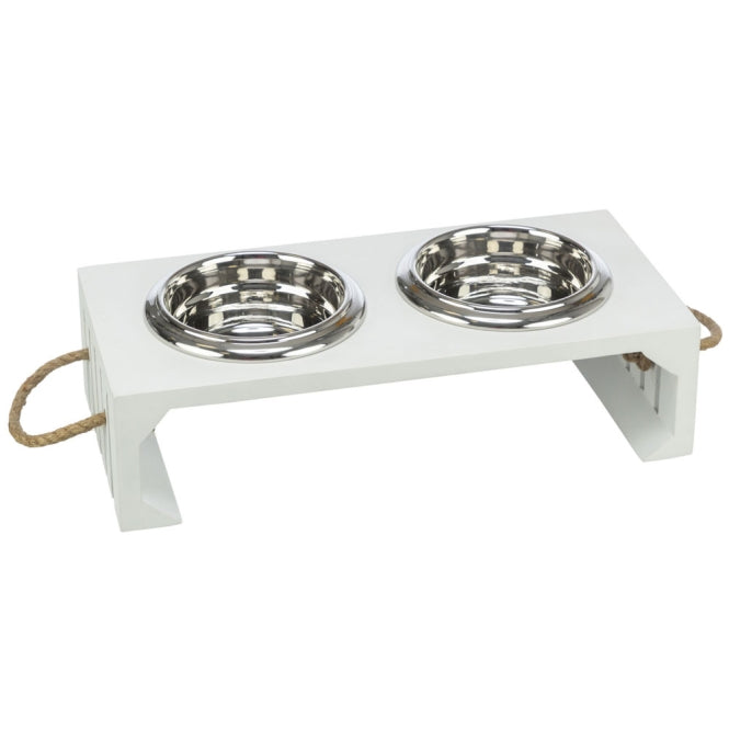 Trixie BE NORDIC Bowl Set, MDF/Stainless Steel