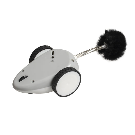 Duvoplus Cat Toy Race 'n chase Mouse - white