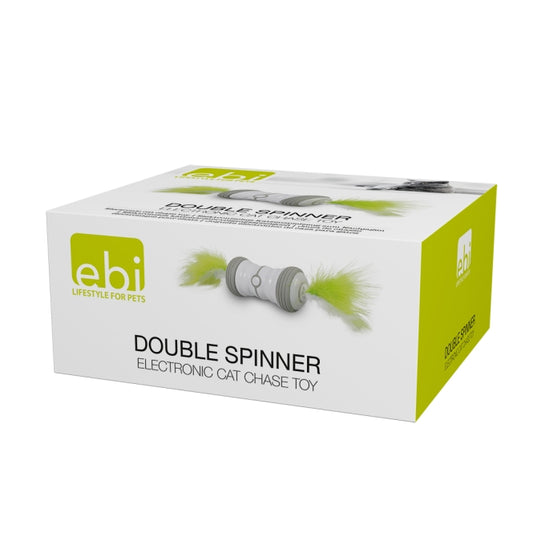 EBI Cat Toy Double Spinner - white/green