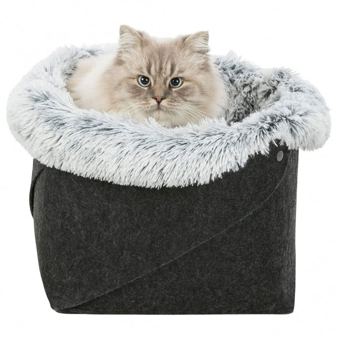 Trixie Harvey cat bed made of felt and plush