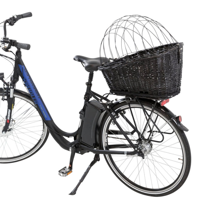 Trixie wicker bicycle basket for luggage rack