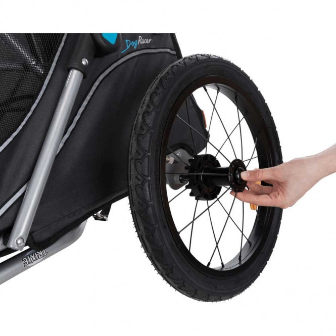 Trixie bicycle trailer for dogs - grey/black