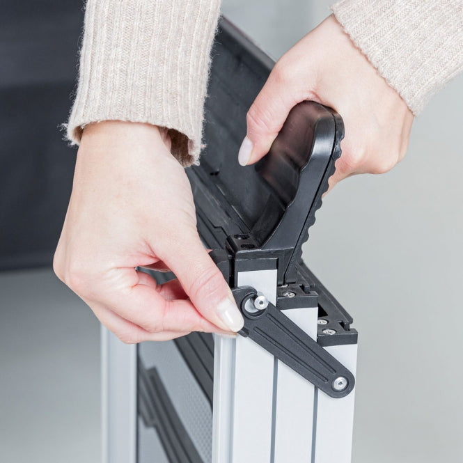 Trixie 3-section telescopic ramp, aluminum/TPR