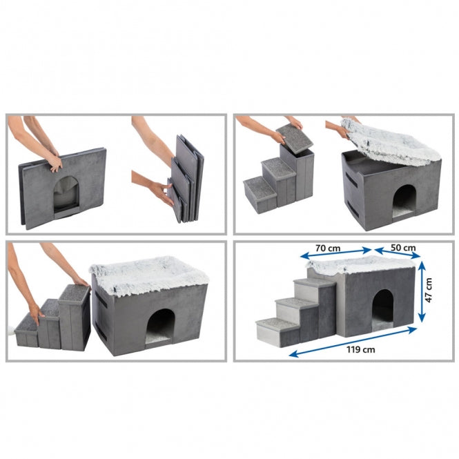 Trixie Harvey Cave with Stairs - 135 × 47 × 50 cm